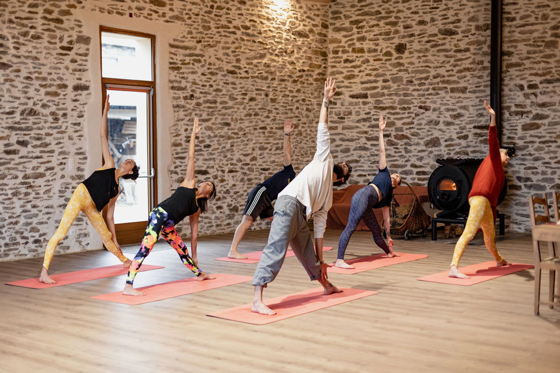 Stage de yoga le week-end à proximité de Rodez à la ferme de Planesty